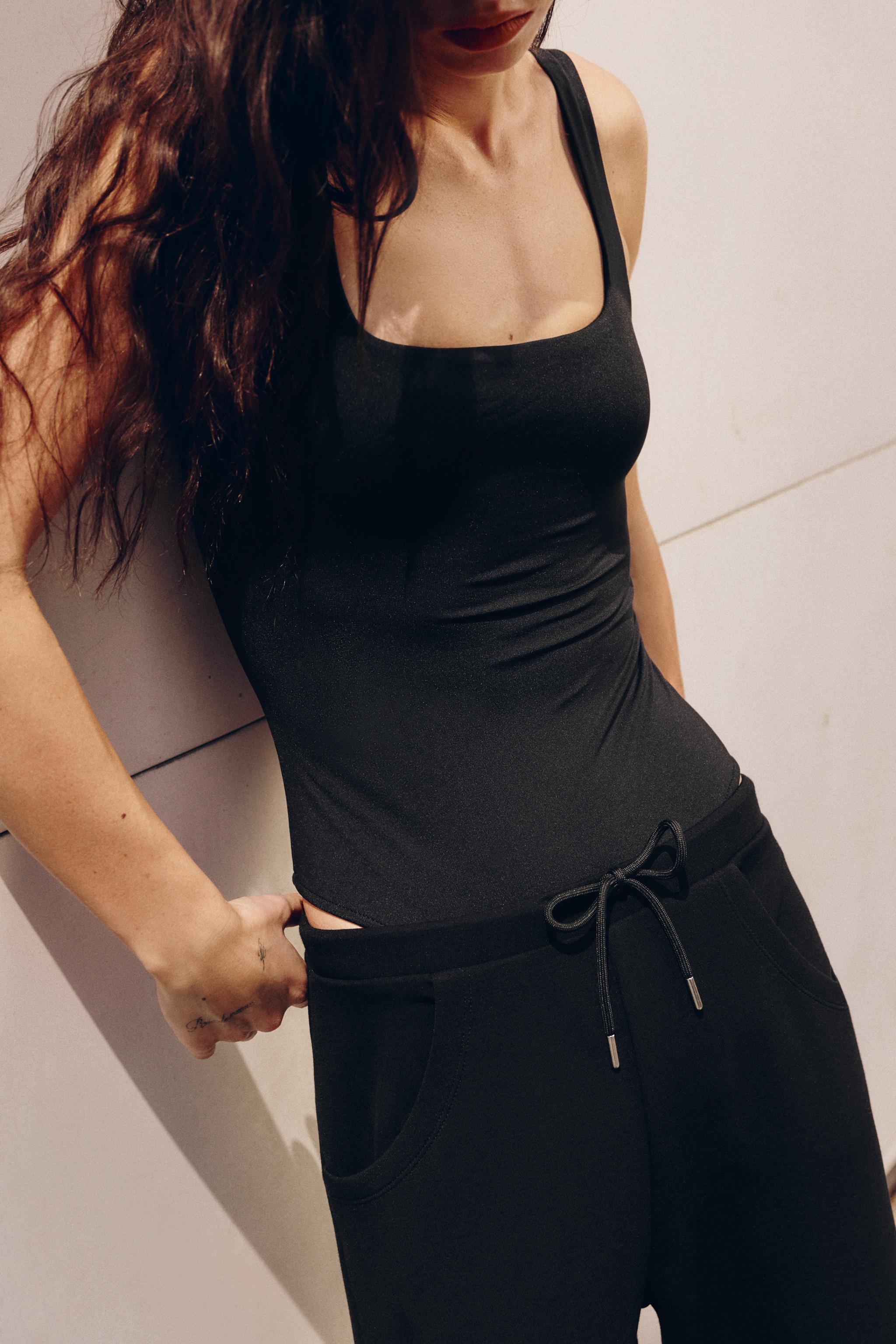 SQUARE NECK STRETCH BODYSUIT